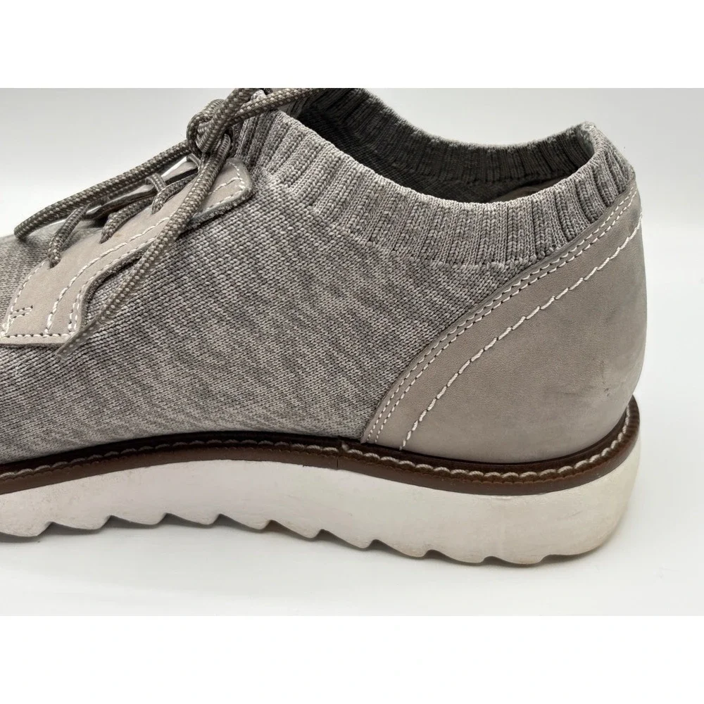 J. Murphy by Johnston & Murphy Men's Gray Knit Casual Derby Shoes Size 13